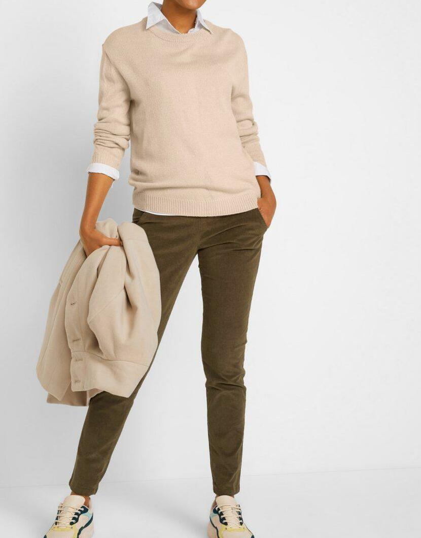DAMSKI DZIANINOWY SWETER
