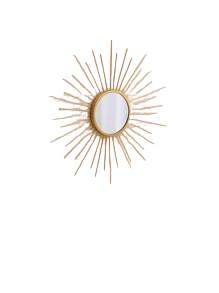 złote ścienne lustro
