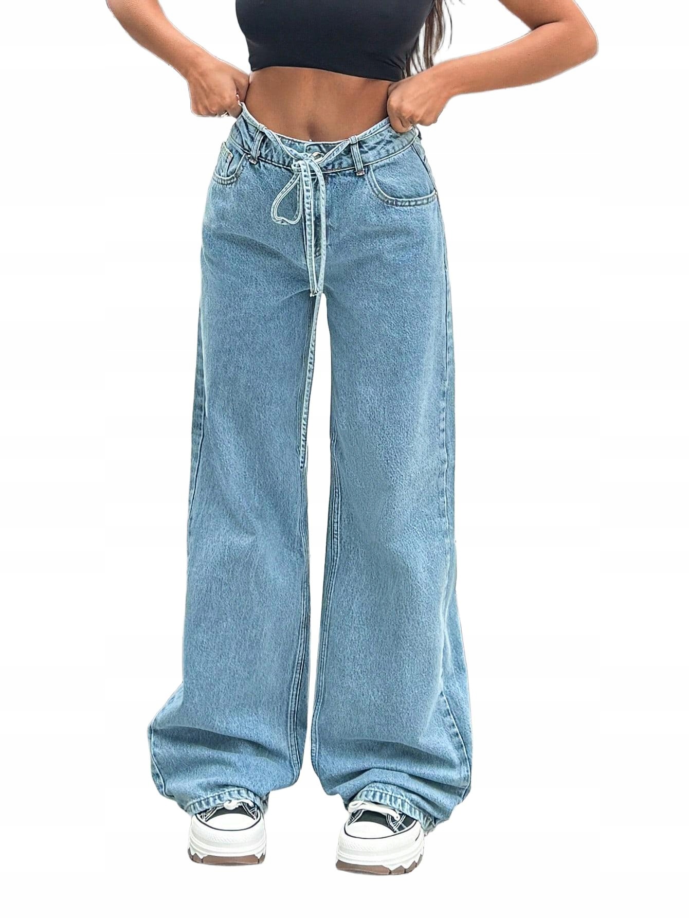 NIEBIESKIE SPODNIE JEANS
