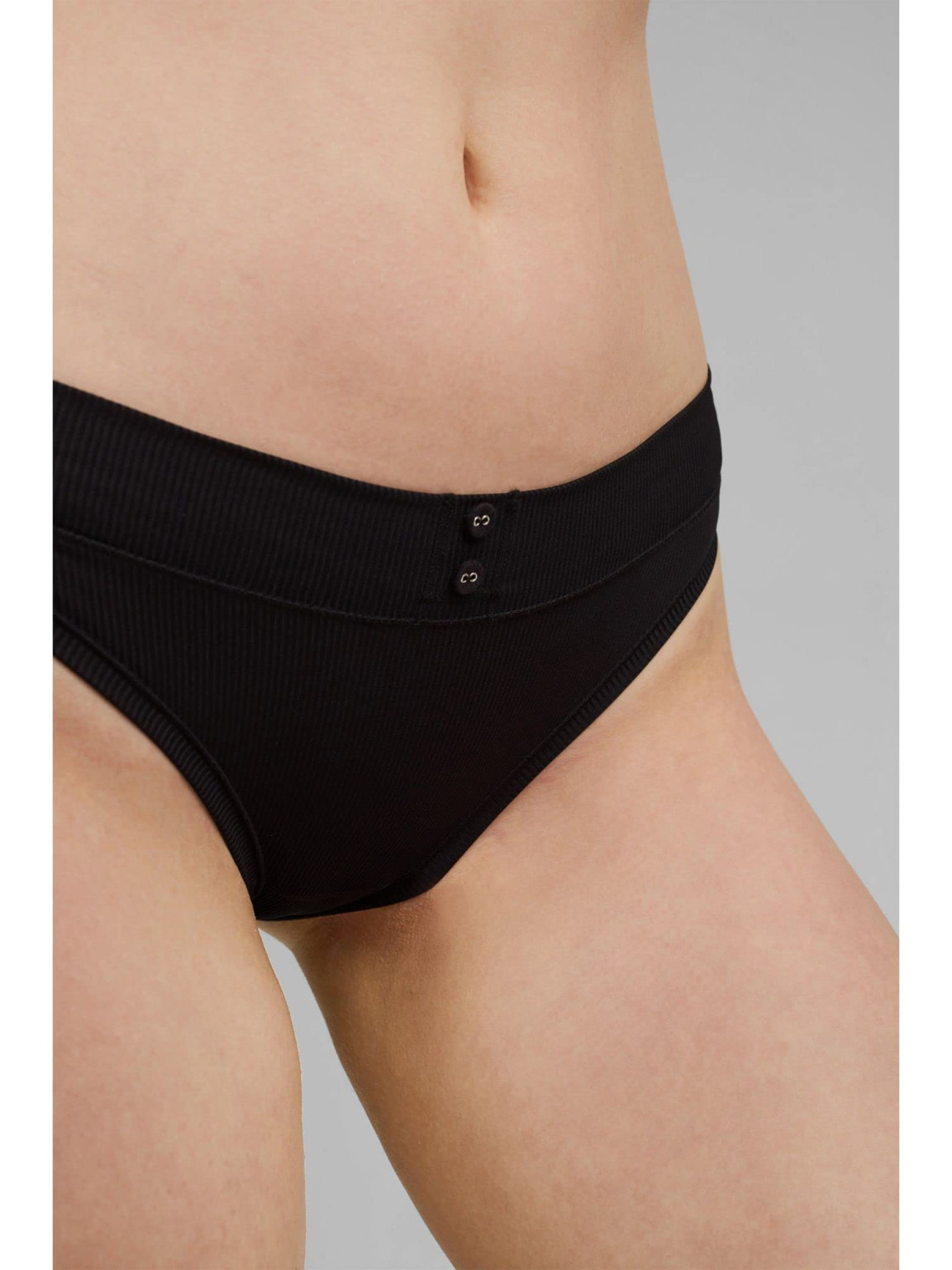 CZARNY DÓŁ OD BIKINI guziki