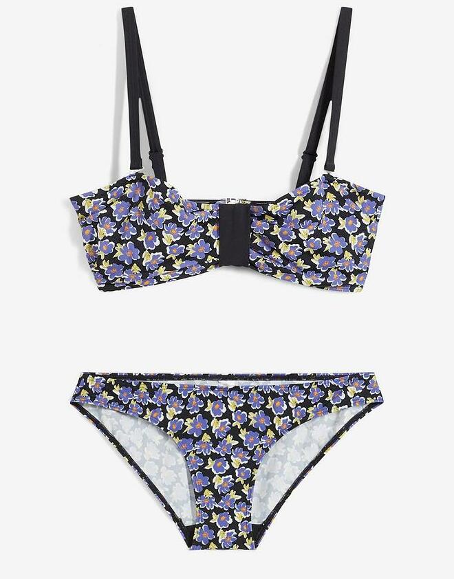 KOMPLET BIKINI  W KWIATKI