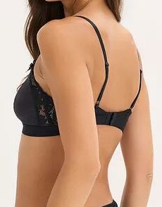 BIUSTONOSZ BRALETTE Z POŁYSKUJĄCEGO MATERIAŁU