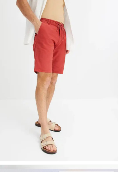 BERMUDY PLUS SIZE - PRZED KOLANO BEZ WZORU