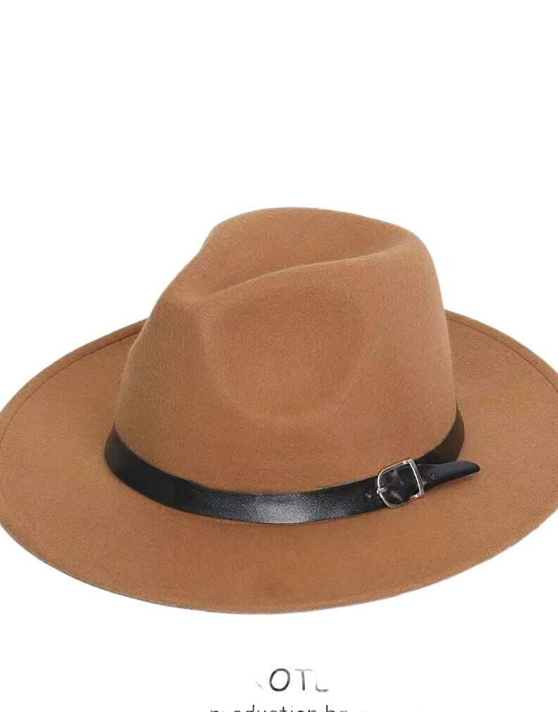 brązowy kapelusz fedora