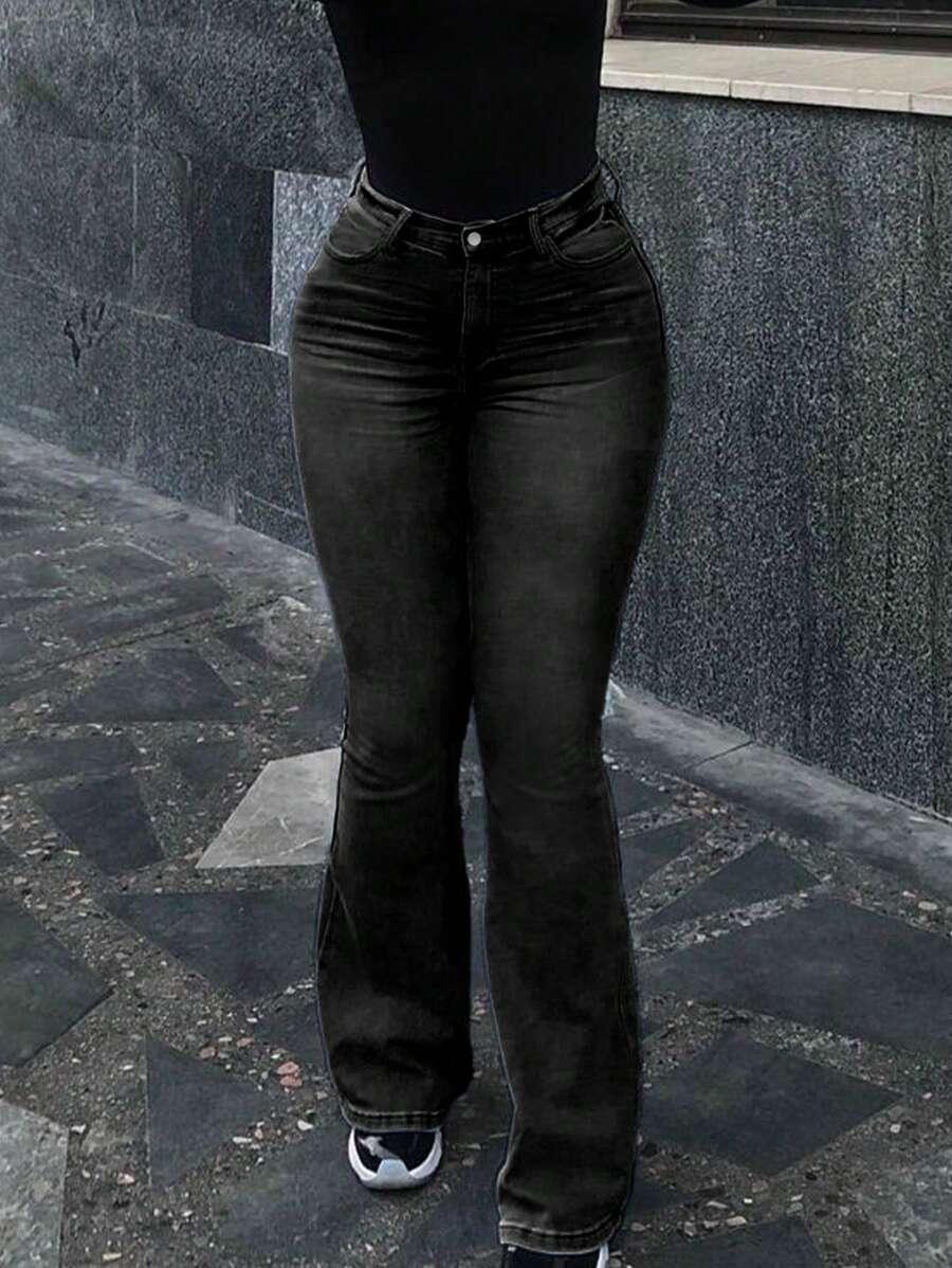 czarne spodnie jeans