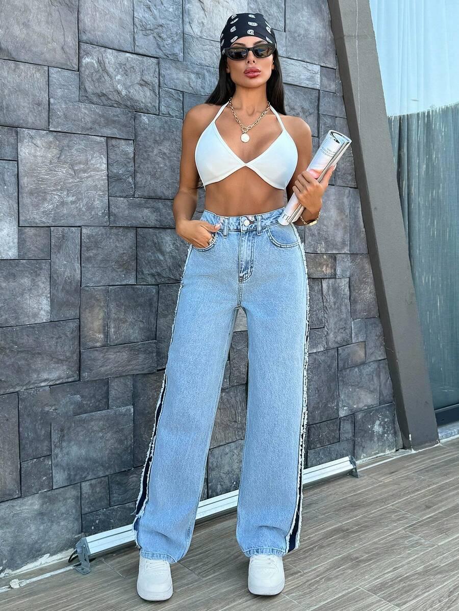 NIEBIESKIE SPODNIE JEANS