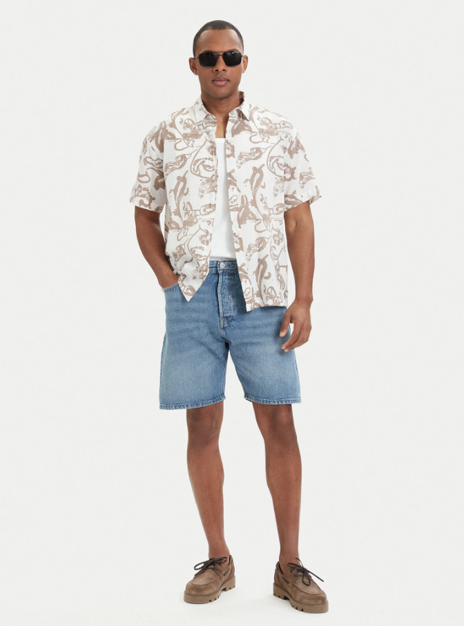 NIEBIESKIE SPODENKI JEANS
