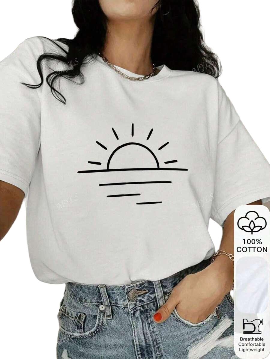 T-SHIRT Z NADRUKIEM