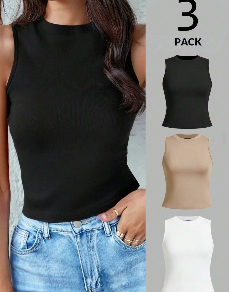 TOP BEZ RĘKAWÓW 3-PACK