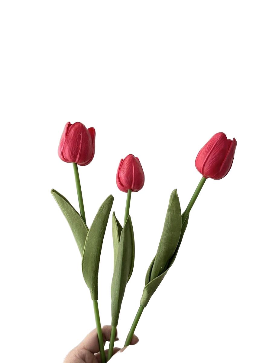 czerwony SZTUCZNY TULIPAN