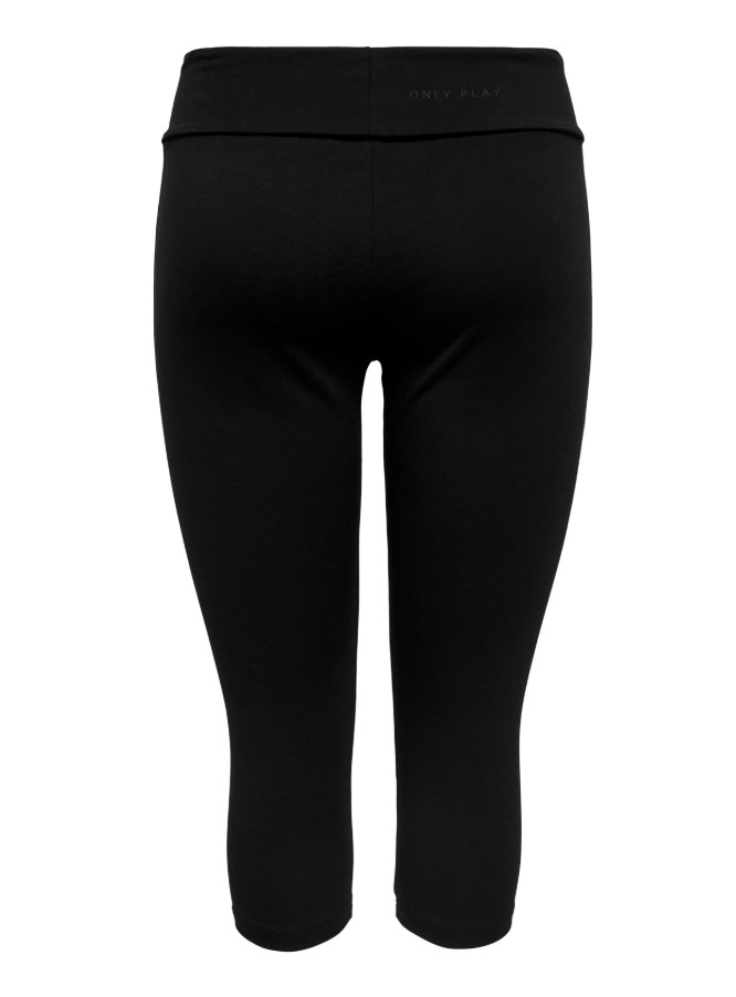 czarne klasyczne sportowe legginsy 3/4