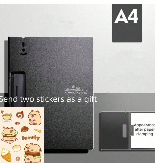 CZARNA TECZKA FOLDER A4