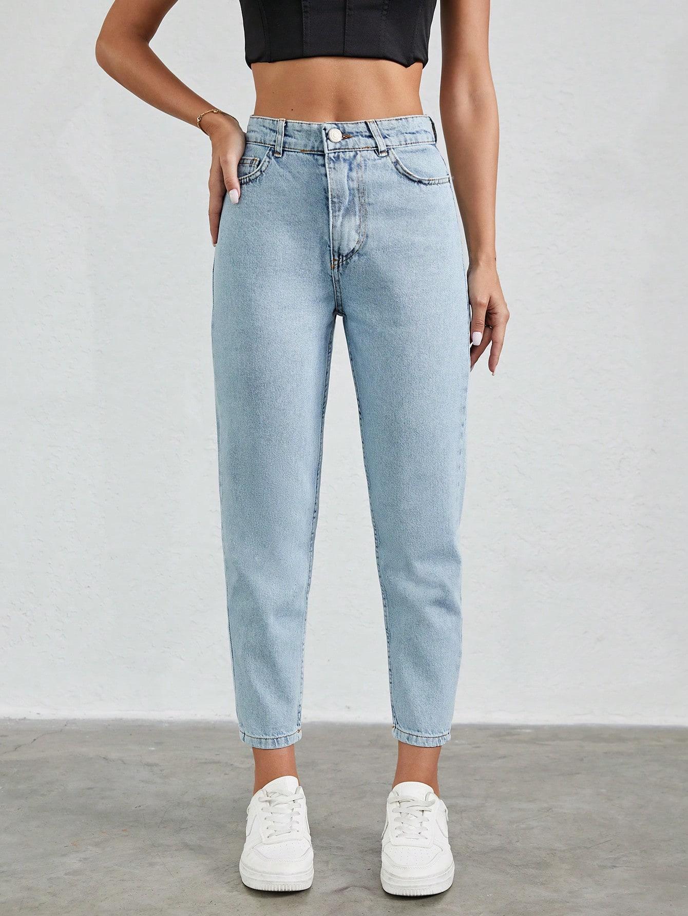 SPODNIE MOM JEANS WYSOKI STAN