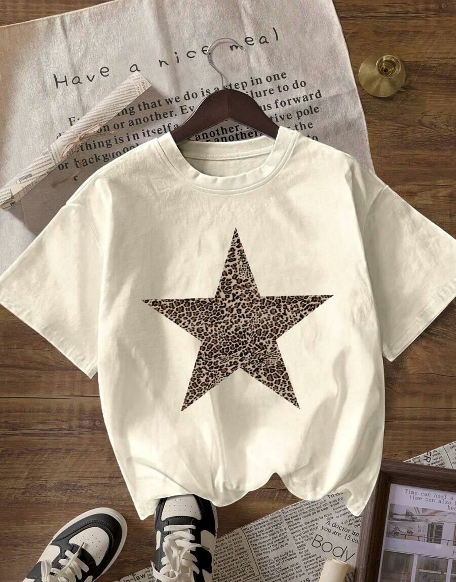 ŻÓŁTY T-SHIRT PRINT