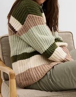 GRUBY SWETER ROZPINANY Z EFEKTEM CIENIOWANIA