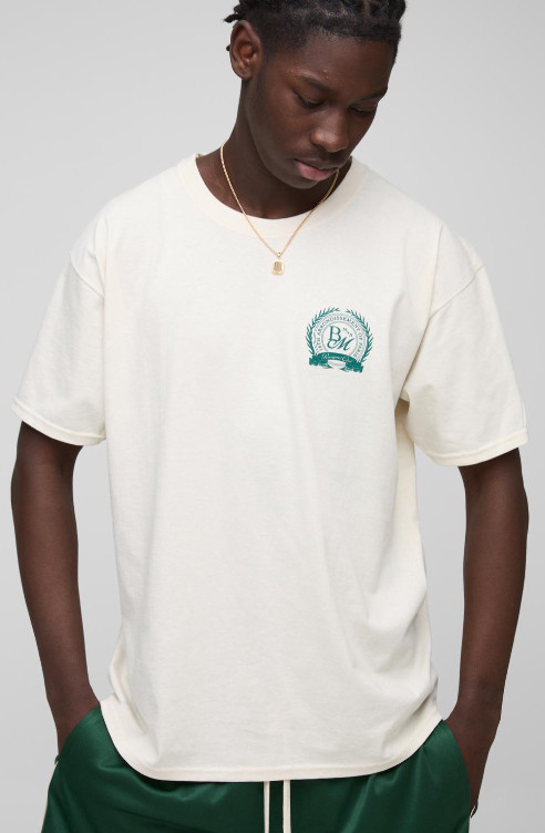 kremowy t-shirt print