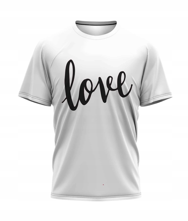 biały t-shirt nadruk 