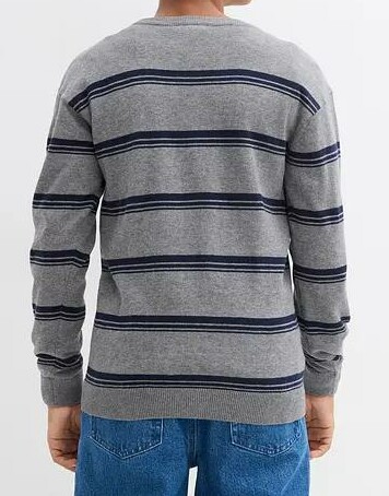 SWETER Z CIENKIEJ DZIANINY POZA REINER BAWEŁNA