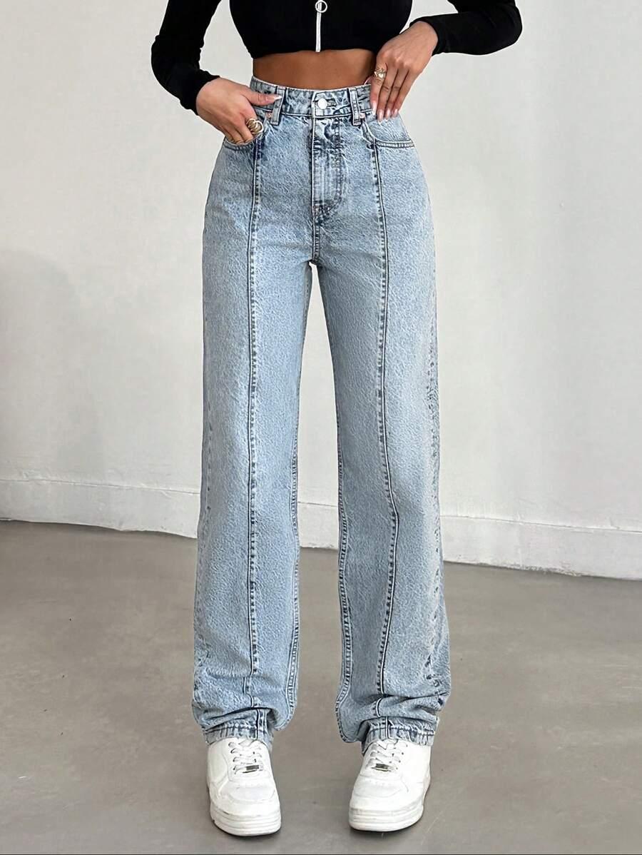 SPODNIE JEANS WYSOKI STAN