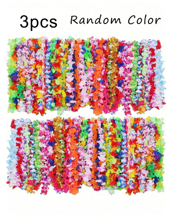 HAWAJSKI NASZYJNIK KWIATY 3-PACK