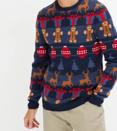 SWETER Z MOTYWEM ŚWIĄTECZNYM
