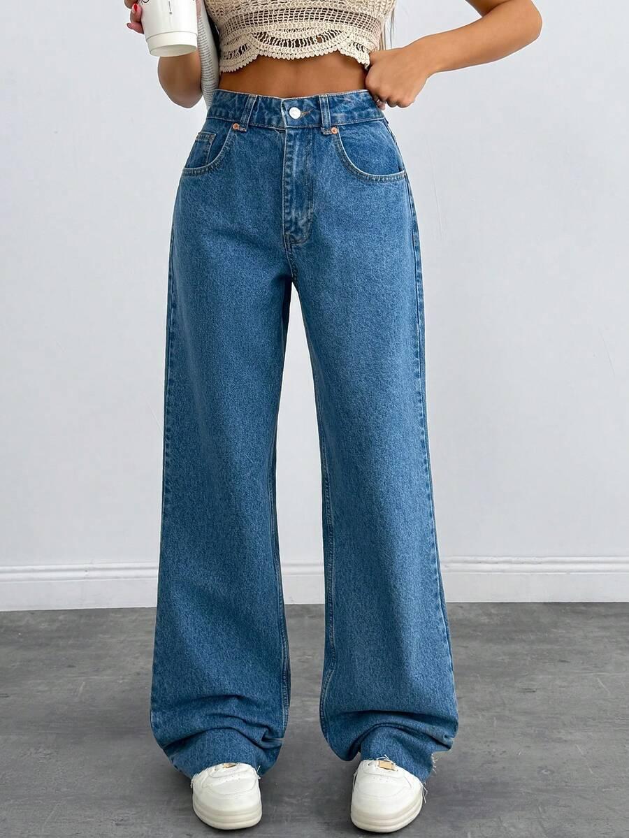 NIEBIESKIE SPODNIE JEANS