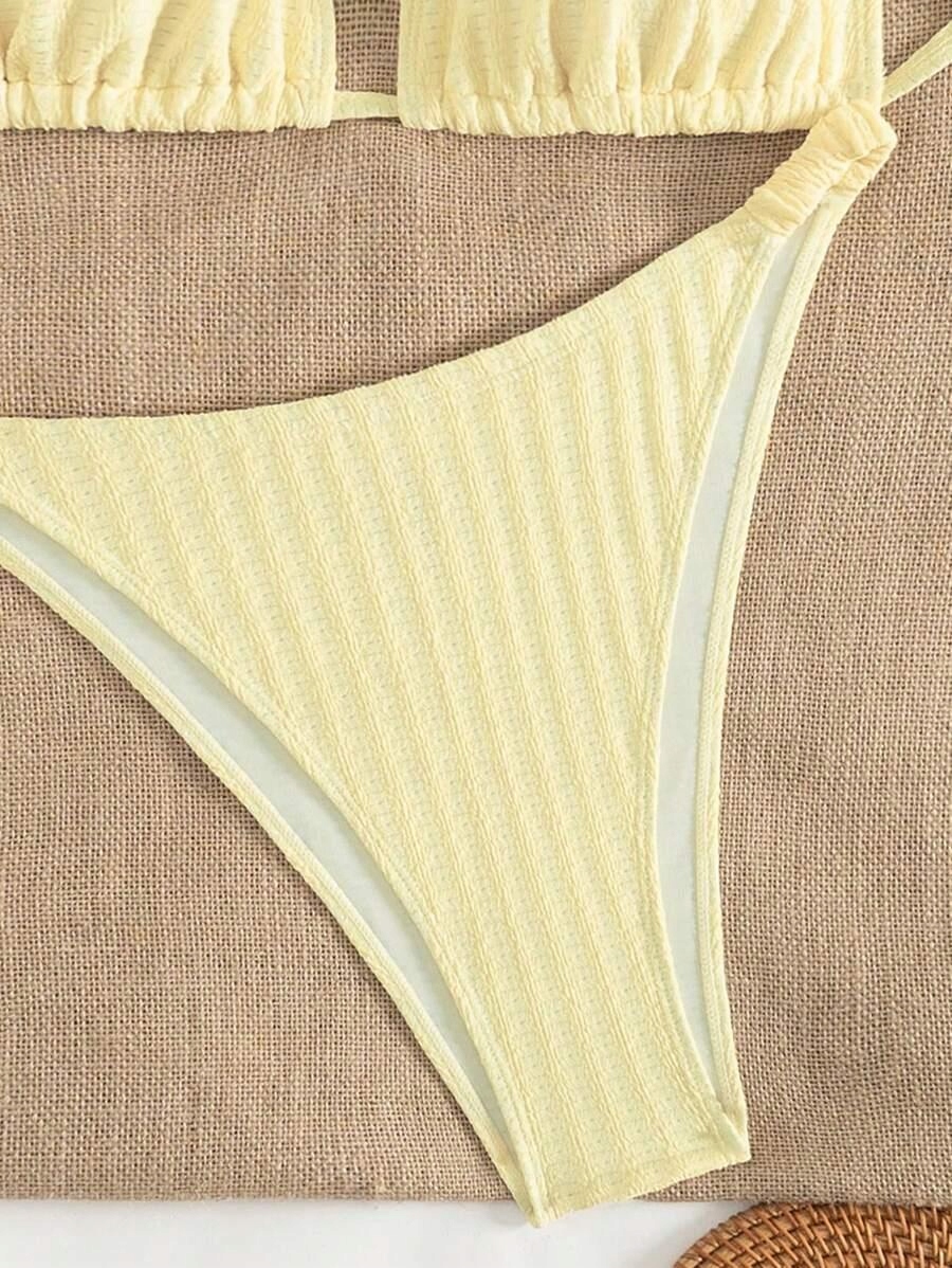 ŻÓŁTE BIKINI DWUCZĘŚCIOWE 