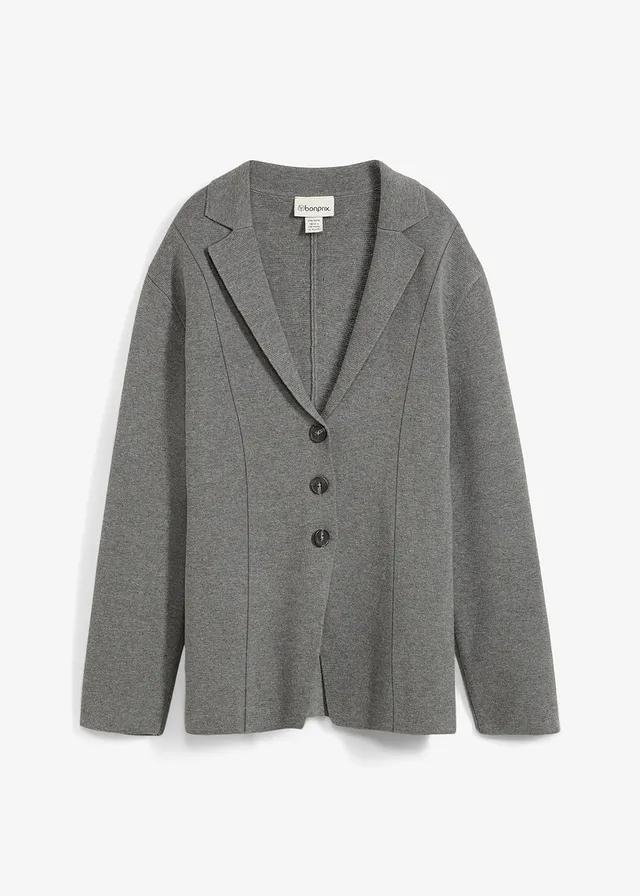 SWETER ROZPINANY Z DZIANINY 