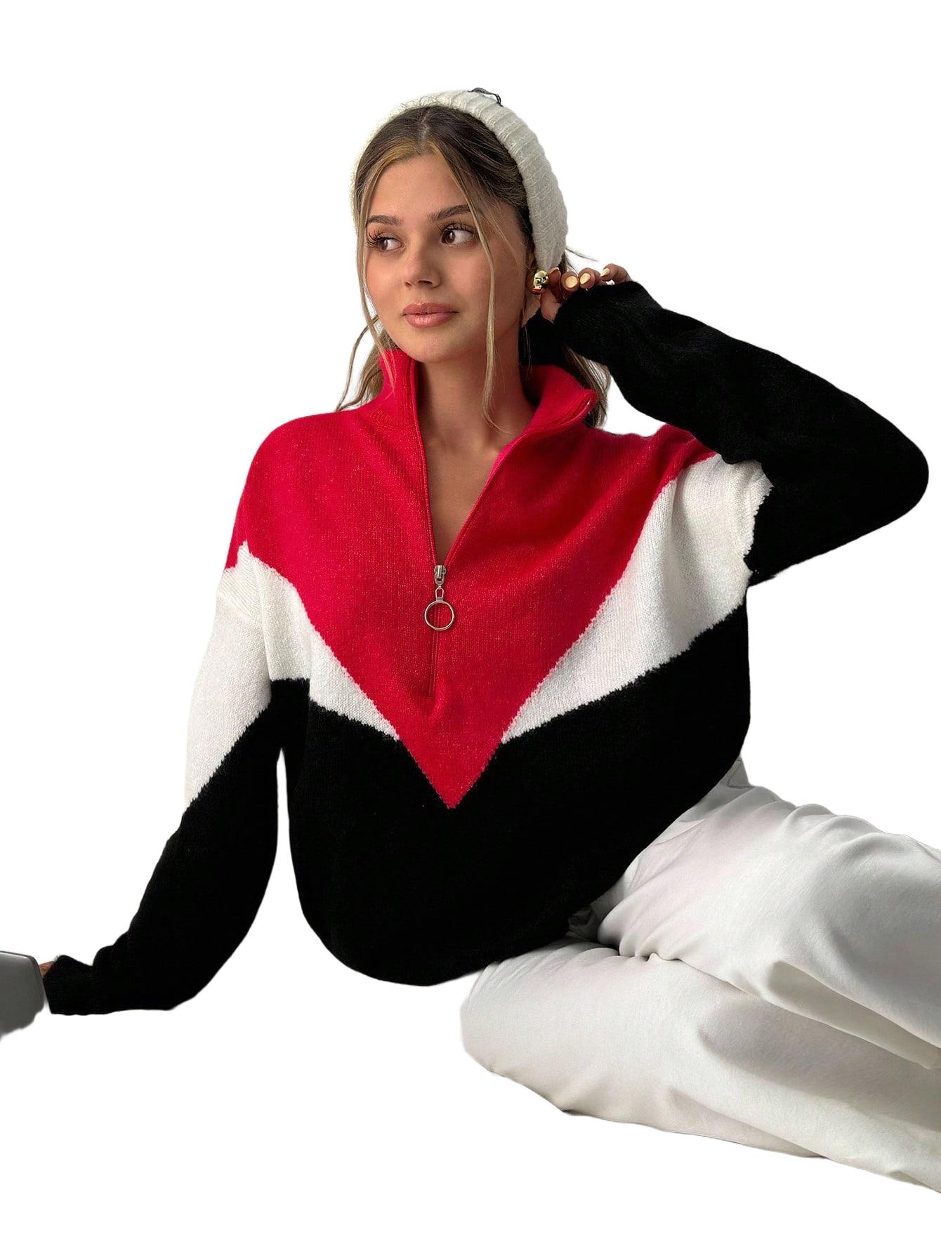 SWETER Z ZAMKIEM