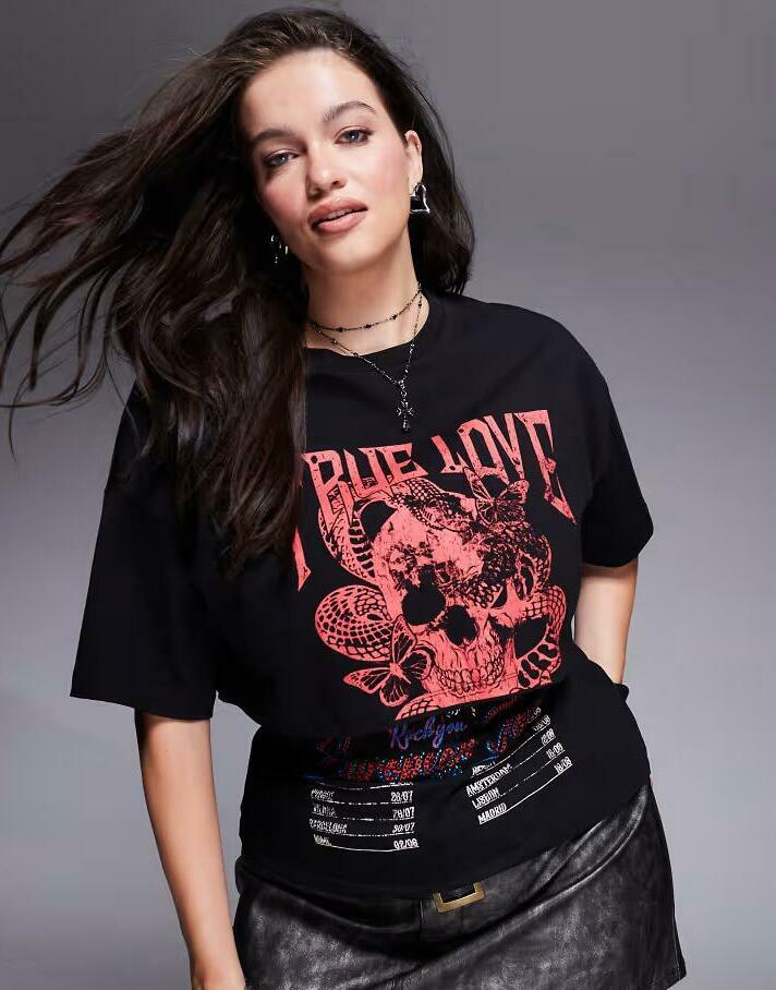 CZARNY TOP PRINT