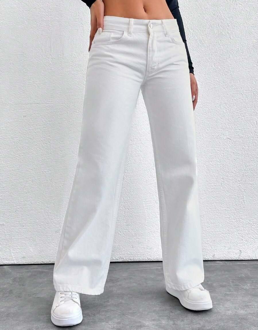PROSTE SPODNIE JEANS