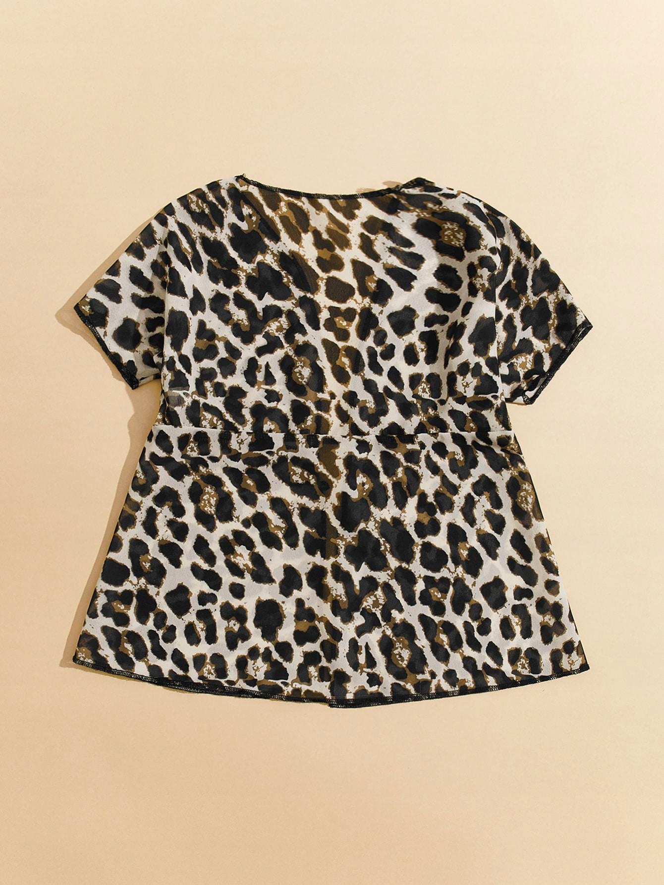 bluzka leopard print 