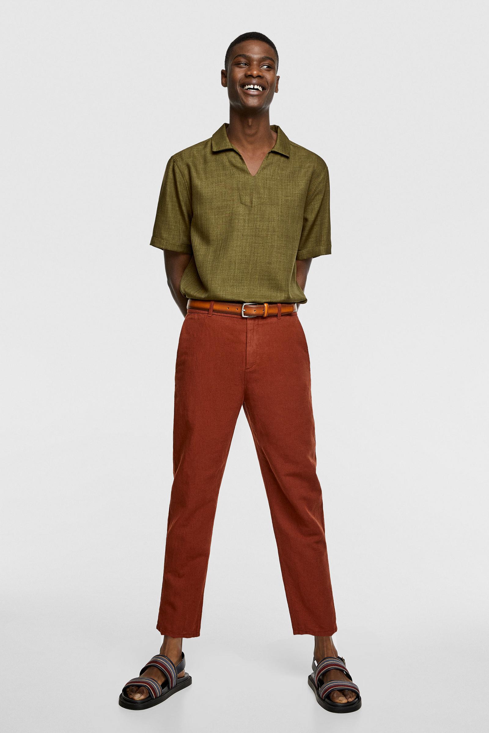 LNIANE SPODNIE CHINOS