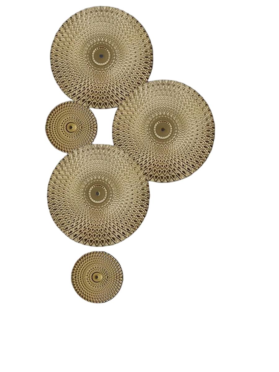 złota dekoracja na ścianę 5-pack 