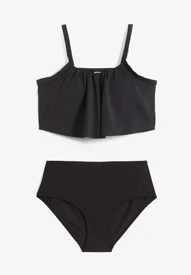 CZARNY DÓŁ OD BIKINI WYSOKI STAN