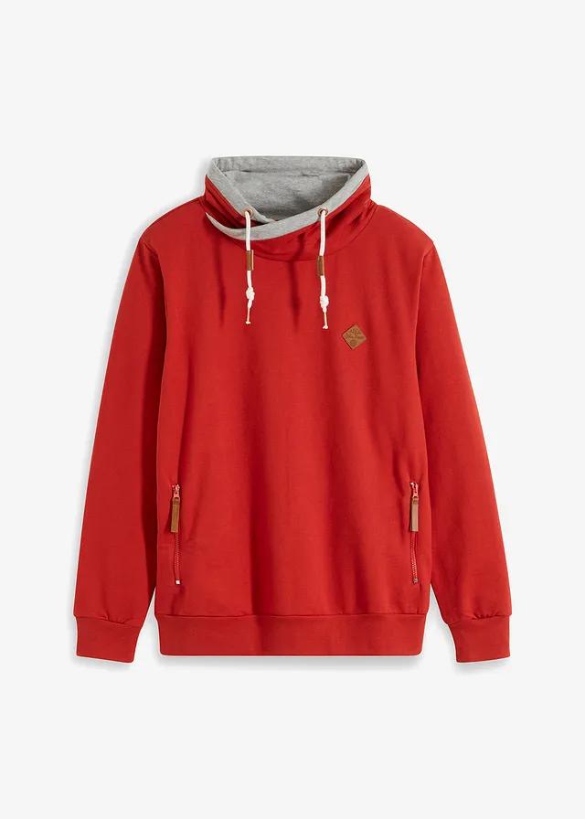 BLUZA Z SZEROKIM KOŁNIERZEM