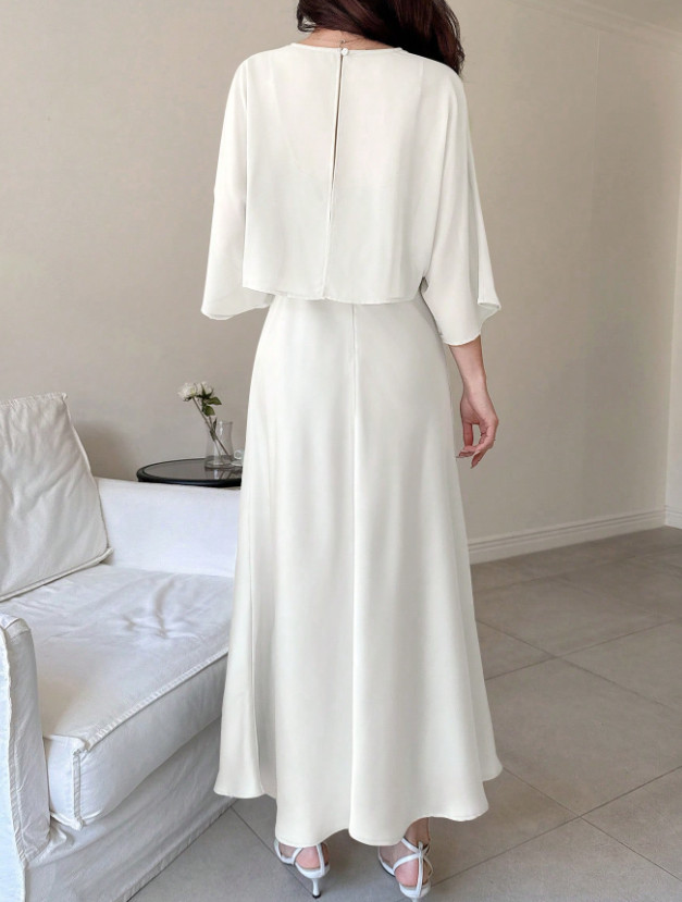 SATYNOWA SUKIENKA MAXI