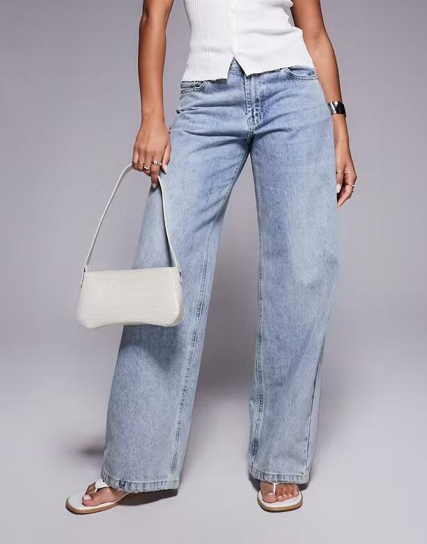 PROSTE SPODNIE JEANS WYSOKI STAN