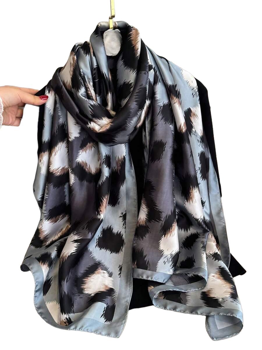 chusta na głowę animal print