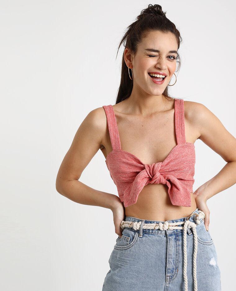 KRÓTKI TOP BRALET WIĄZANIE