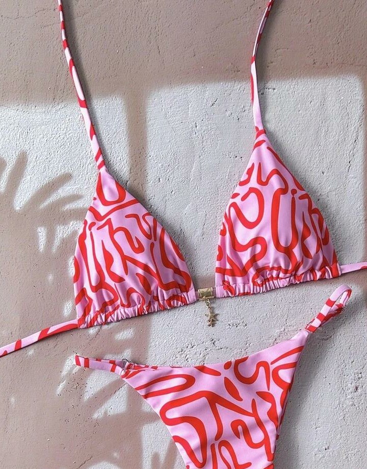 RÓŻOWA GÓRA OD BIKINI WZÓR