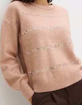 SWETER DAMSKI OKRĄGŁY DEKOLT 
