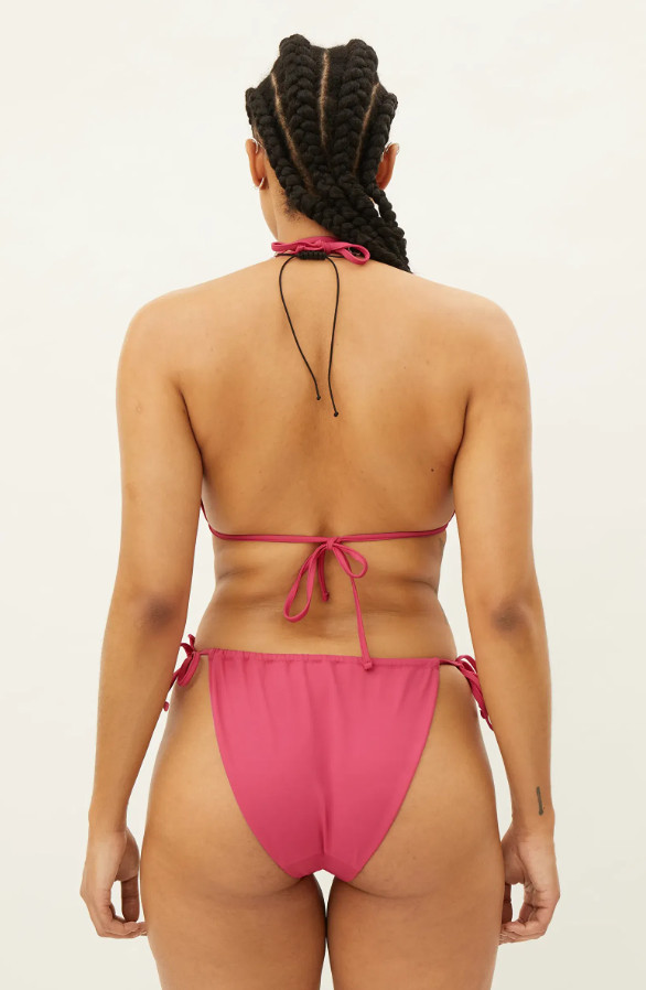 RÓŻOWY DÓŁ OD BIKINI WIĄZANIE