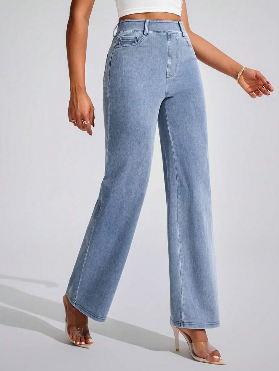 NIEBIESKIE SPODNIE JEANS
