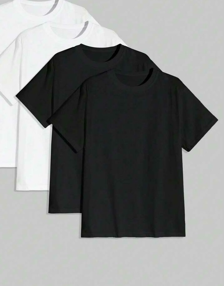 czarny t-shirt 2-pack