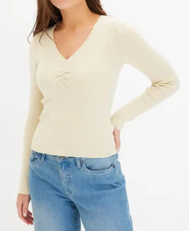 SWETER Z DZIANINY