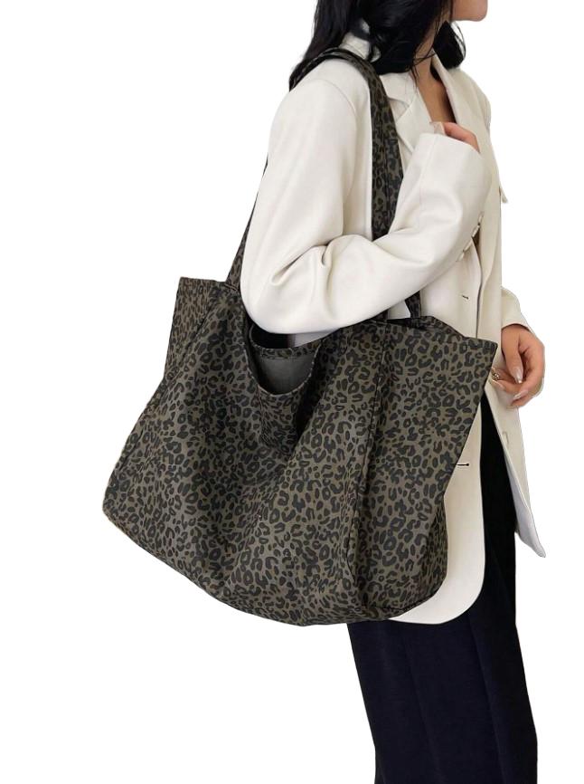 BRĄZOWA TOREBKA ANIMAL PRINT