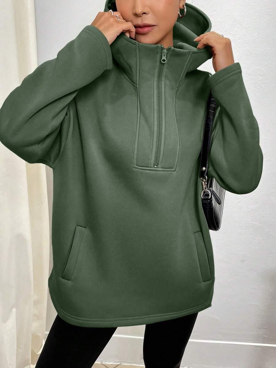 ZIELONA BLUZA KAPTUR