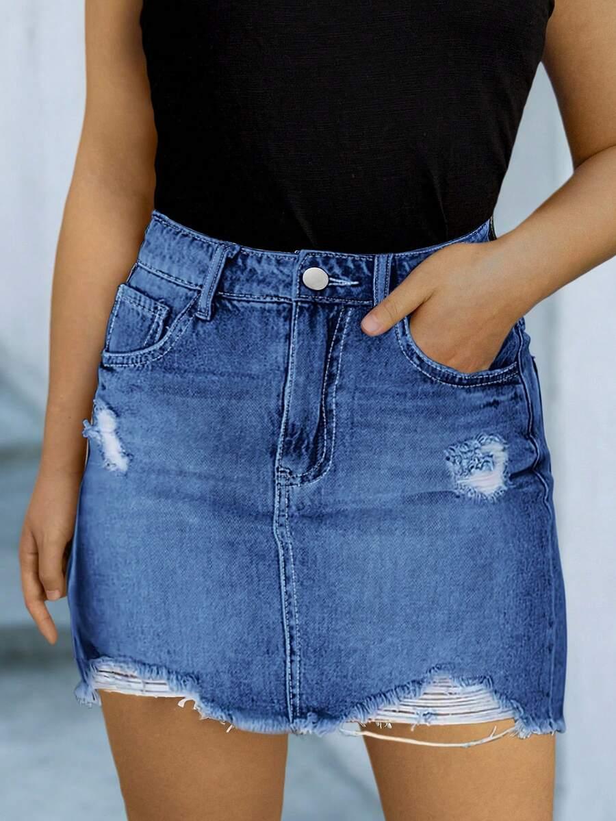 mini spódnica jeans