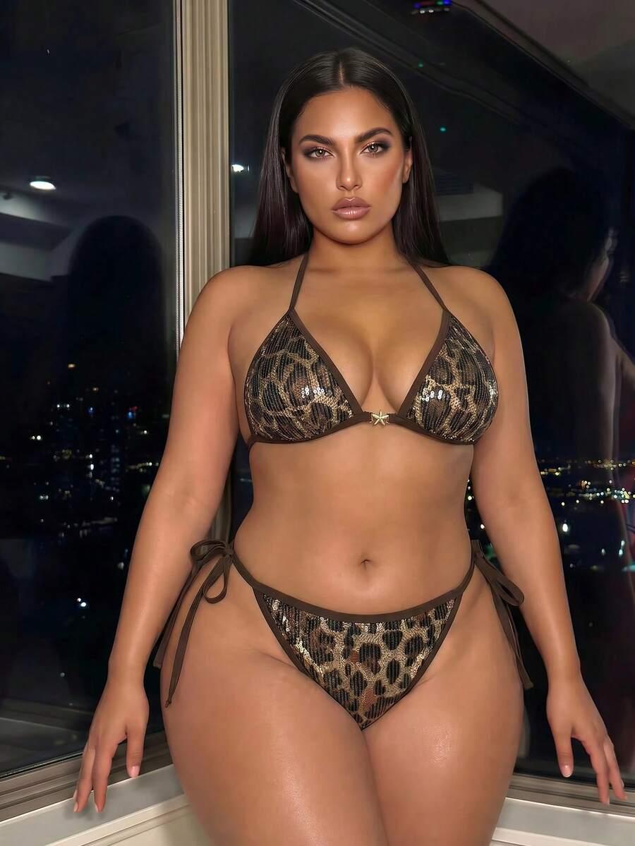 DWUCZĘŚCIOWY STRÓJ KĄPIELOWY ANIMAL PRINT